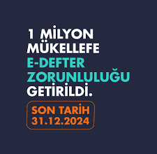 1 Milyon Mükellefe E-Deftere Geçiş Zorunluluğu